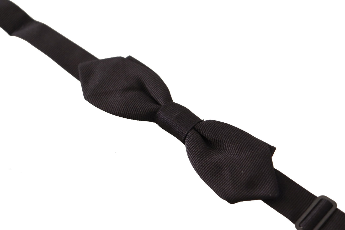 Black 100% Silk Adjustable Neck Papillon Tie