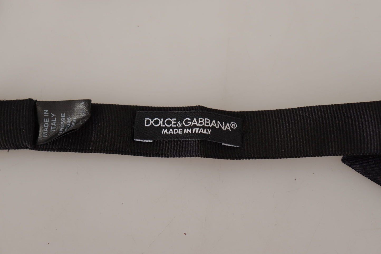 Black 100% Silk Adjustable Neck Papillon Tie
