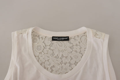 White Embellished Embroidered Print Blouse T-shirt