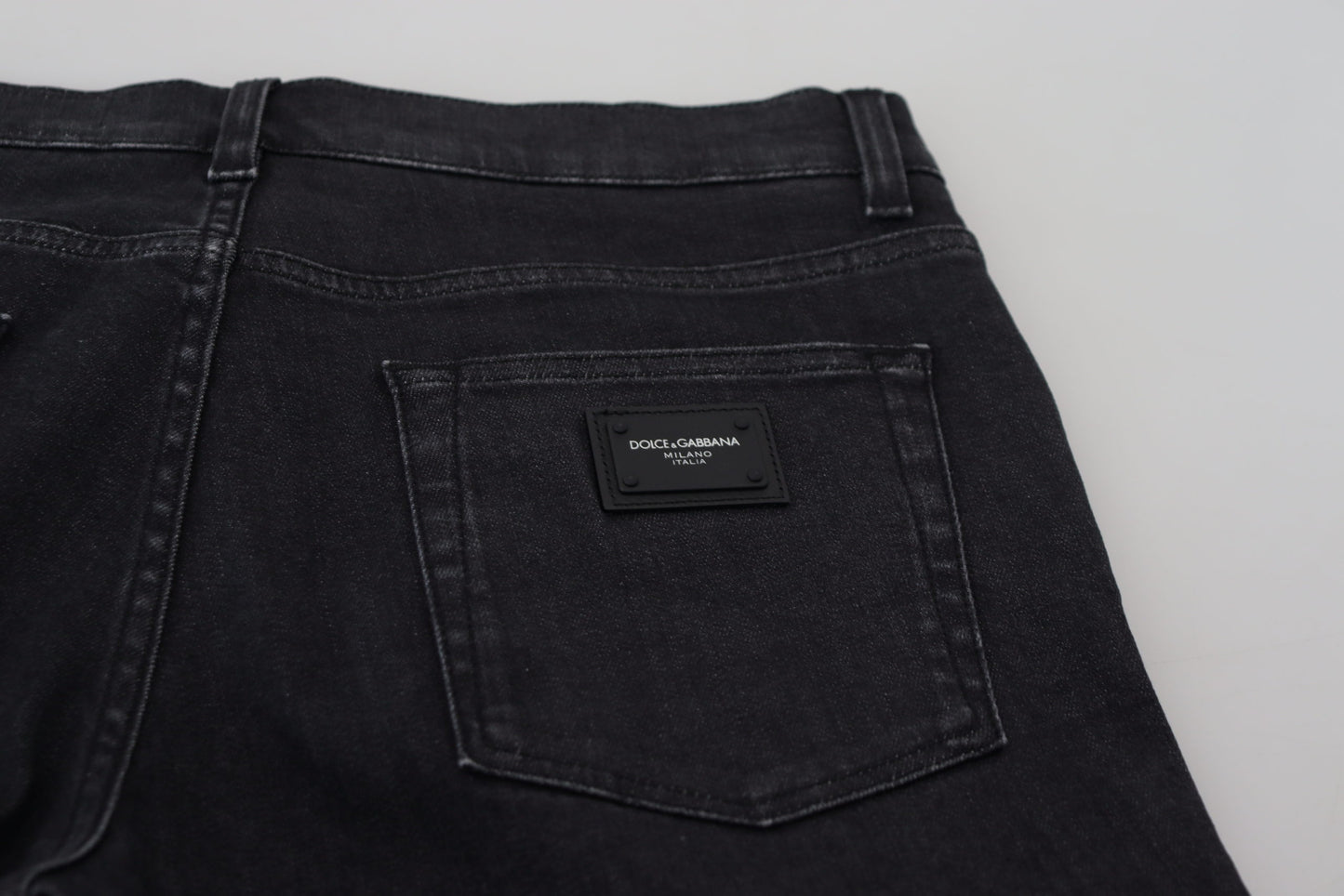 Black Cotton Casual Skinny Men Denim Jeans