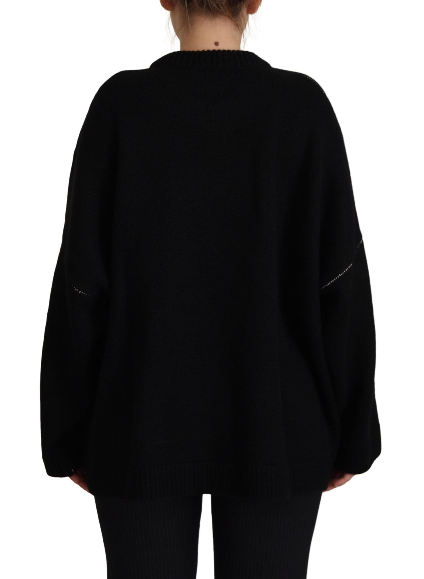 Black DG Forever Pullover Cashmere Sweater