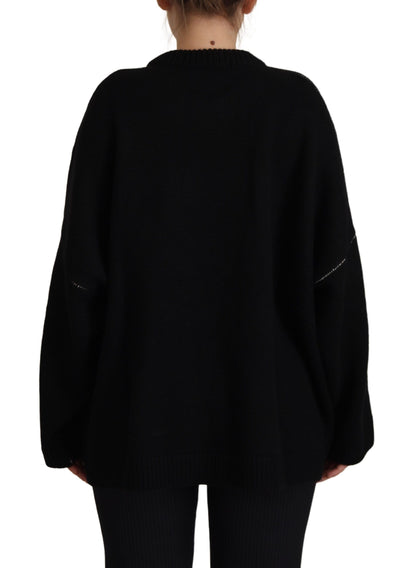 Black DG Forever Pullover Cashmere Sweater
