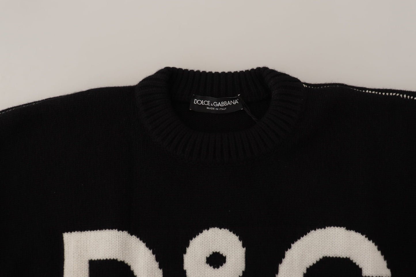 Black DG Forever Pullover Cashmere Sweater