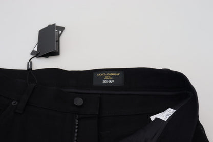 Black Cotton Skinny Casual Denim Jeans