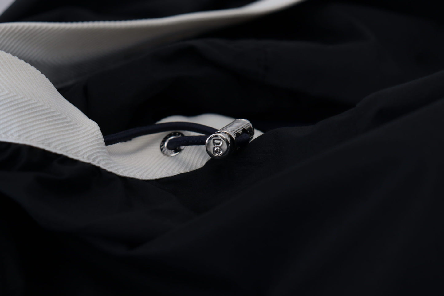 Black Cotton Hooded Full Zip Men Jacket