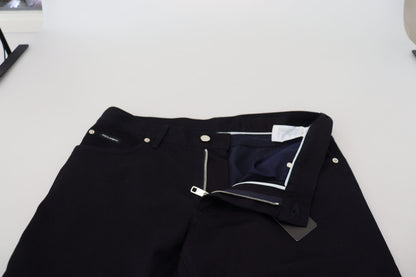 Black Cotton Skinny Casual Denim Jeans