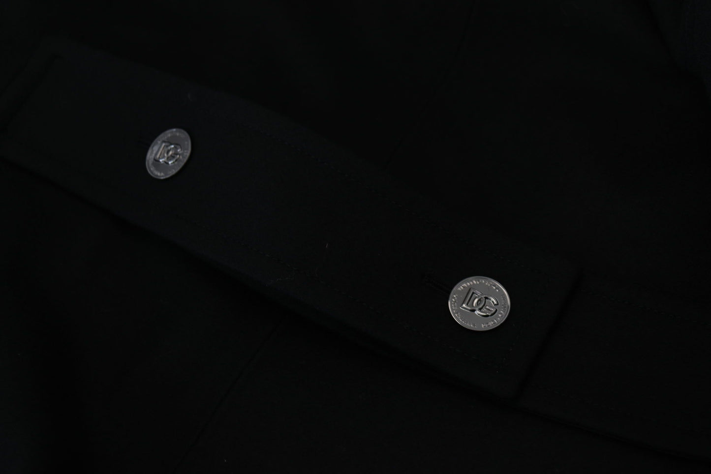 Black Wool Trench Overcoat Jacket