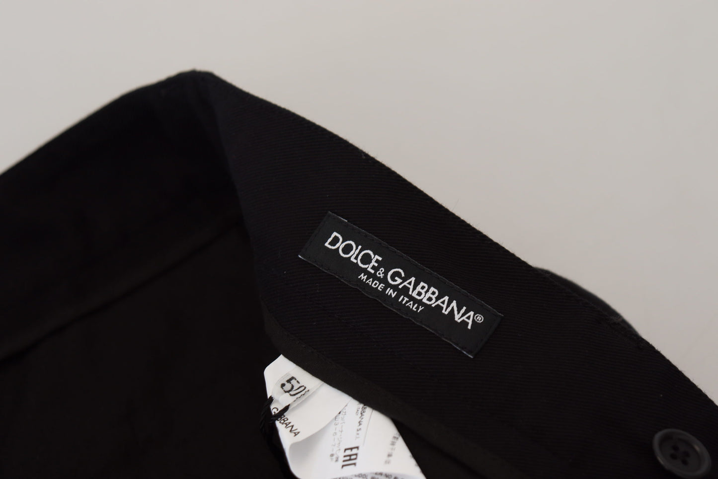 Black Cotton Jogger Cargo Pants