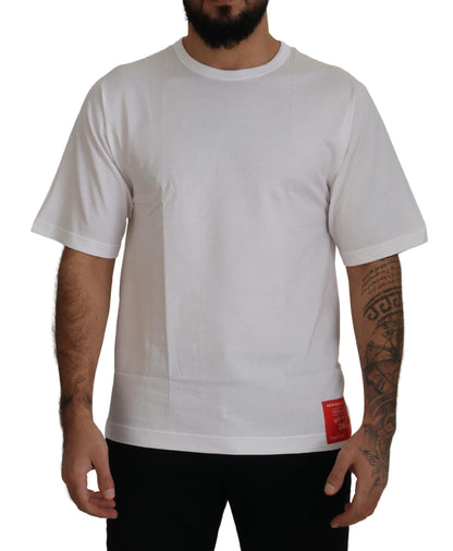 White DG Logo Patch Short Sleeve T-shirt