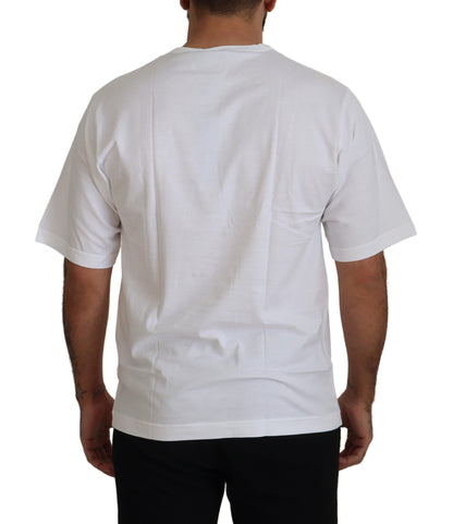 White DG Logo Patch Short Sleeve T-shirt