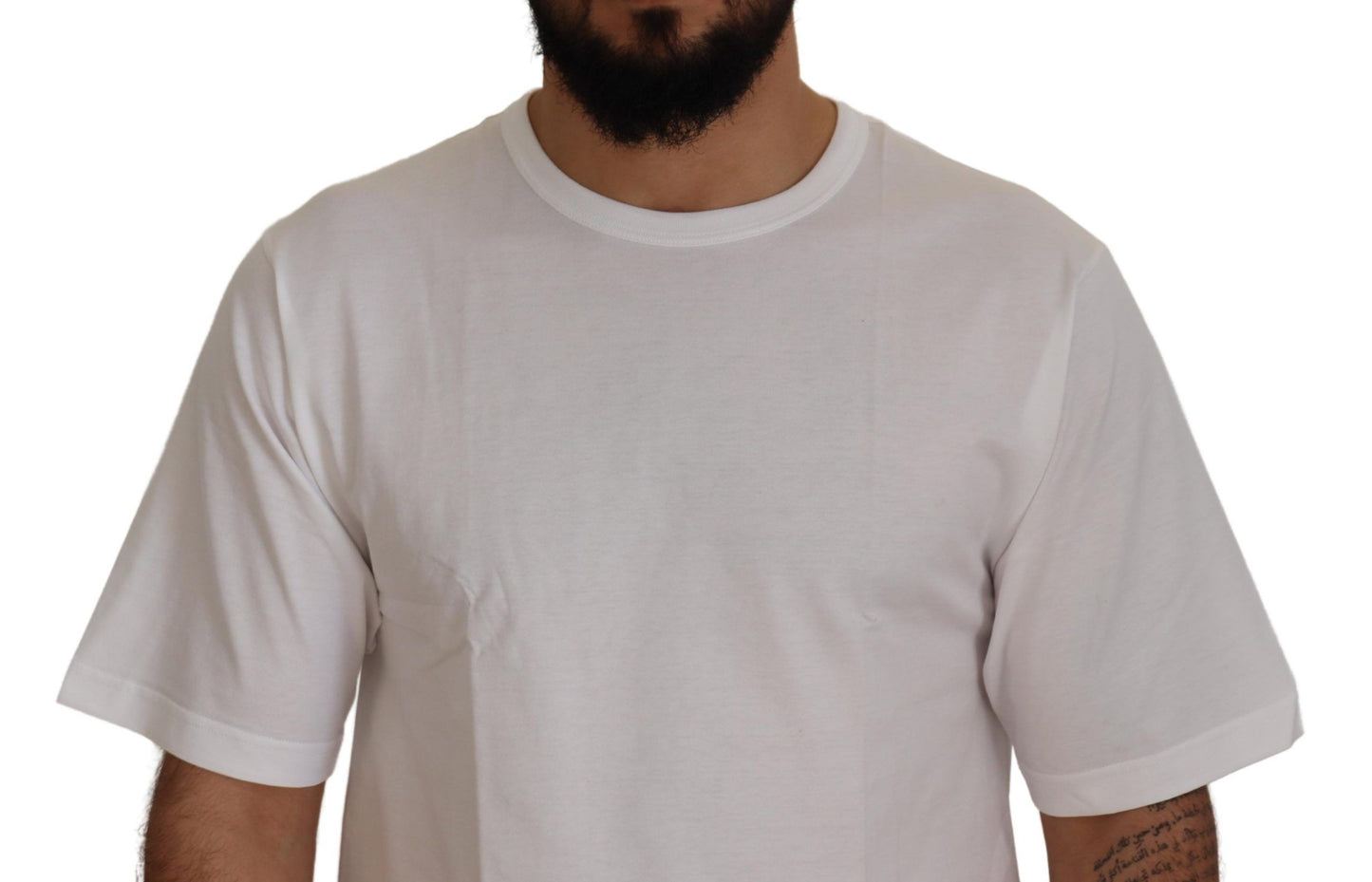 White DG Logo Patch Short Sleeve T-shirt