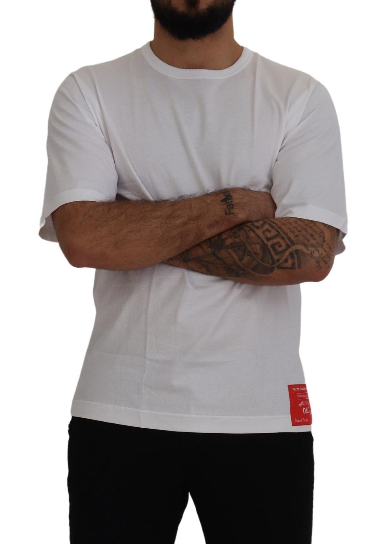 White DG Logo Patch Short Sleeve T-shirt