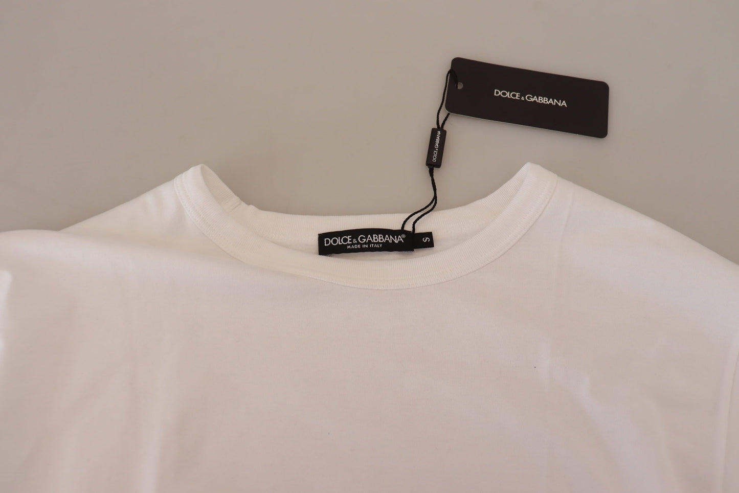 White DG Logo Patch Short Sleeve T-shirt