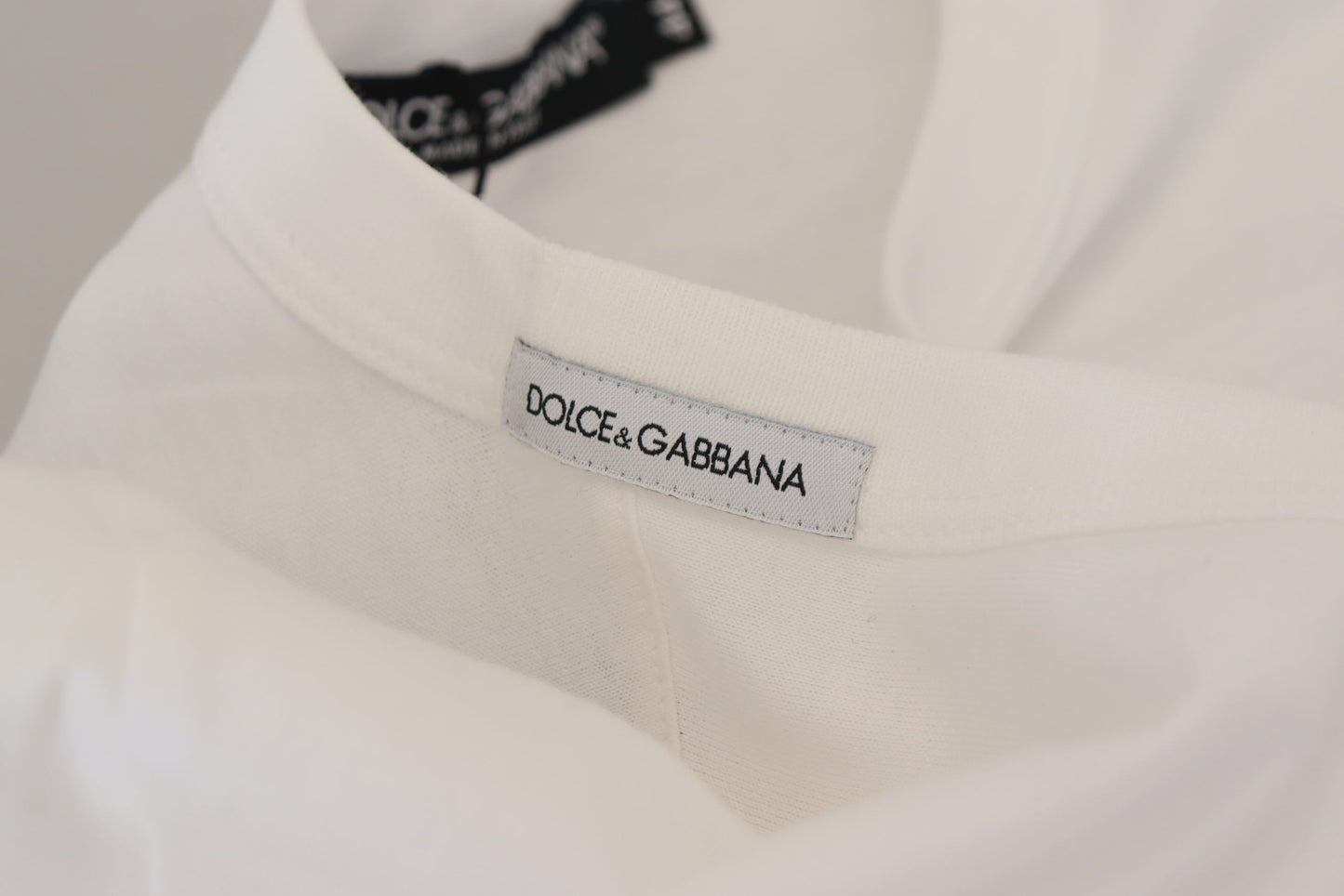White Crown Bee Embroidered Crewneck T-shirt