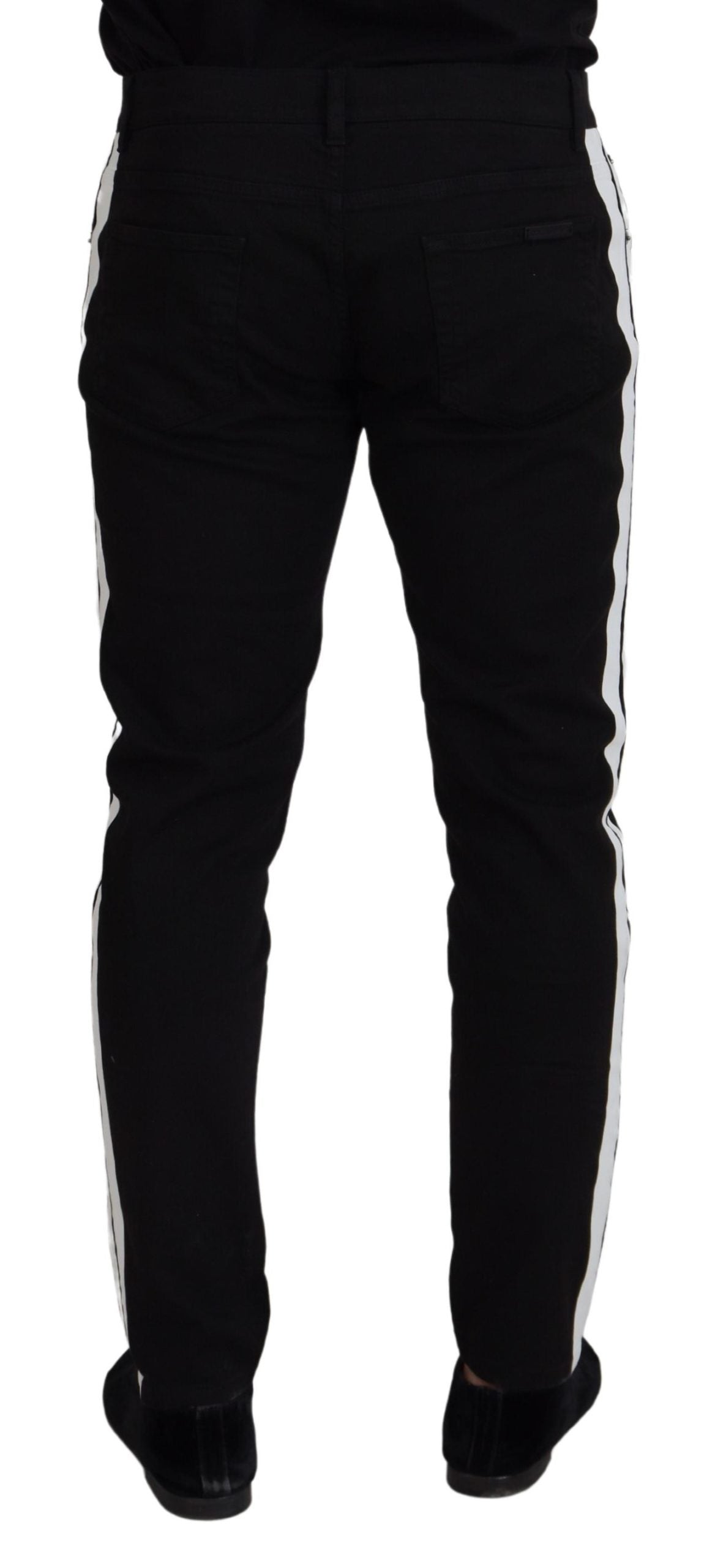 Black Cotton Denim Jeans