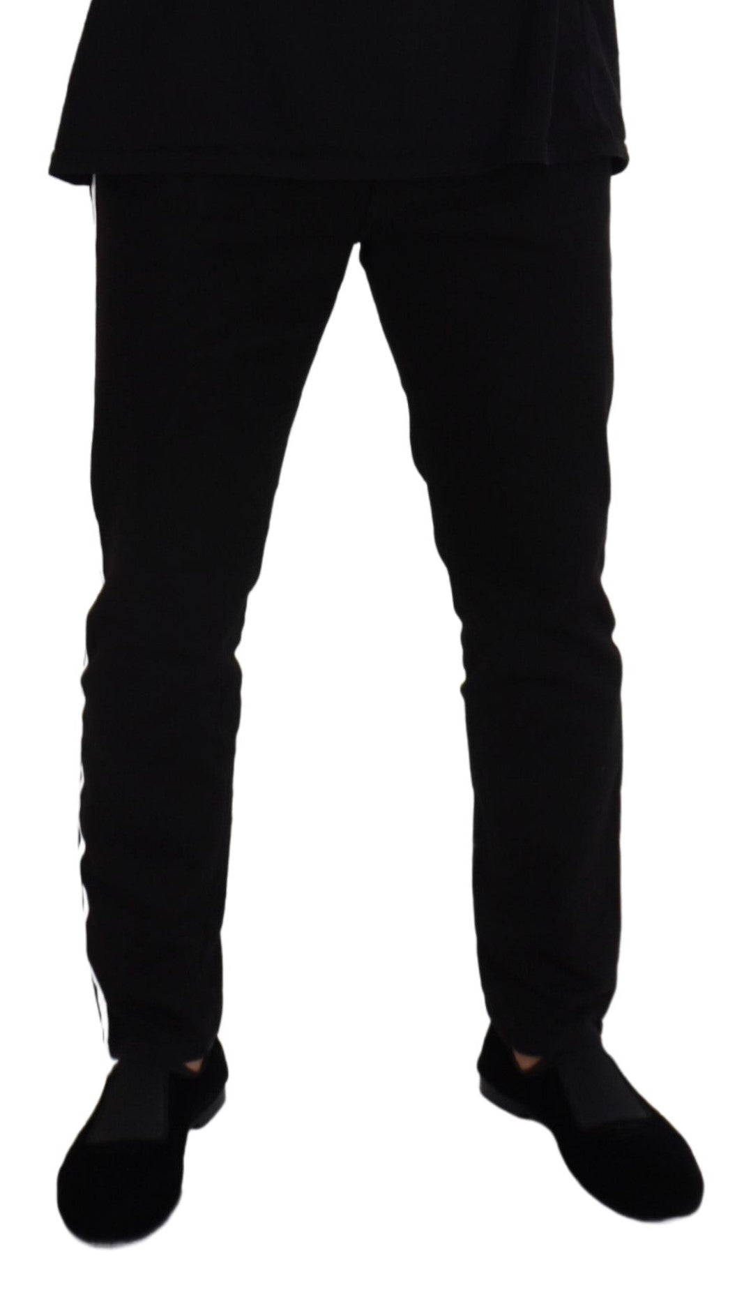 Black Cotton Denim Jeans