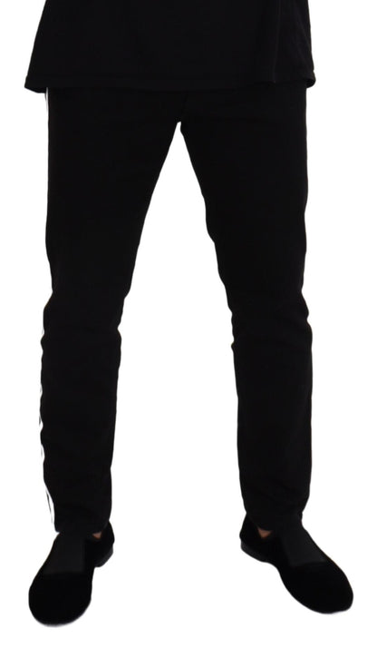 Black Cotton Denim Jeans