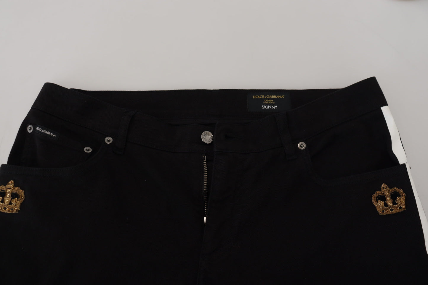 Black Cotton Denim Jeans