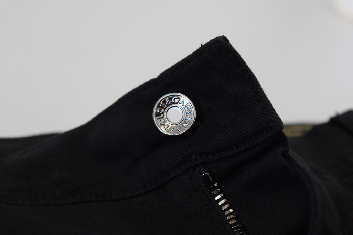 Black Cotton Denim Jeans