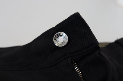 Black Cotton Denim Jeans
