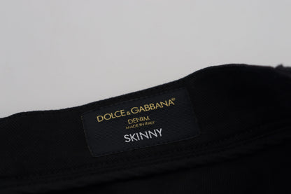Black Cotton Denim Jeans
