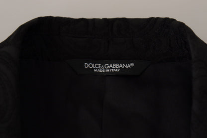 Black Brocade Formal 2 Piece MARTINI Suit