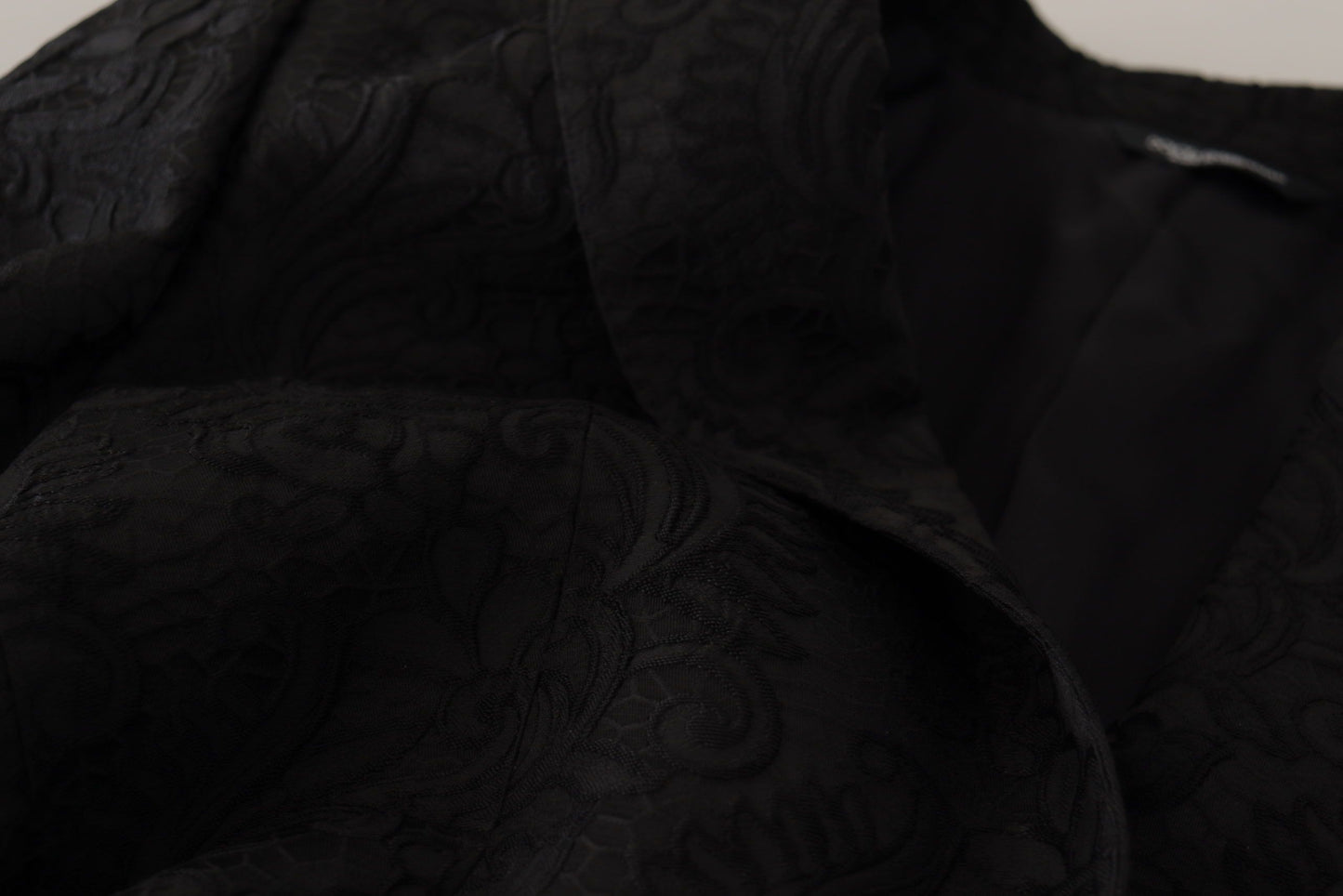 Black Brocade Formal 2 Piece MARTINI Suit