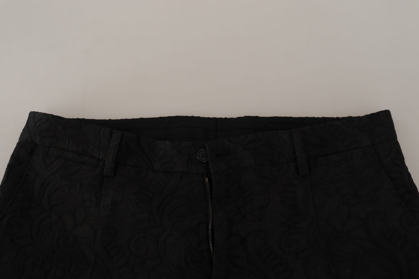 Black Brocade Formal 2 Piece MARTINI Suit