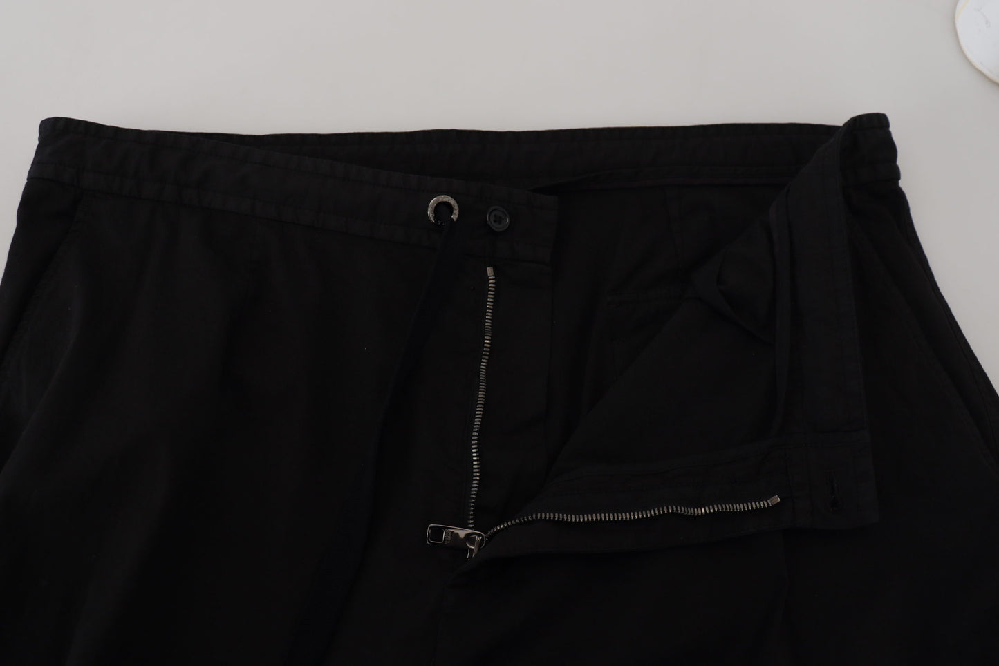 Black Cotton Cargo Men Pants
