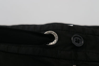 Black Cotton Cargo Men Pants