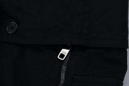 Black Cotton Cargo Men Pants