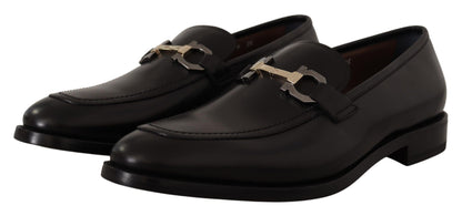 Black Calf Leather Moccasin Formal Shoes