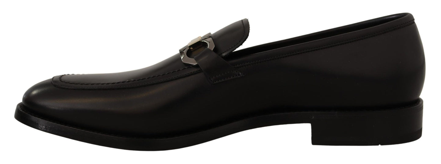 Black Calf Leather Moccasin Formal Shoes