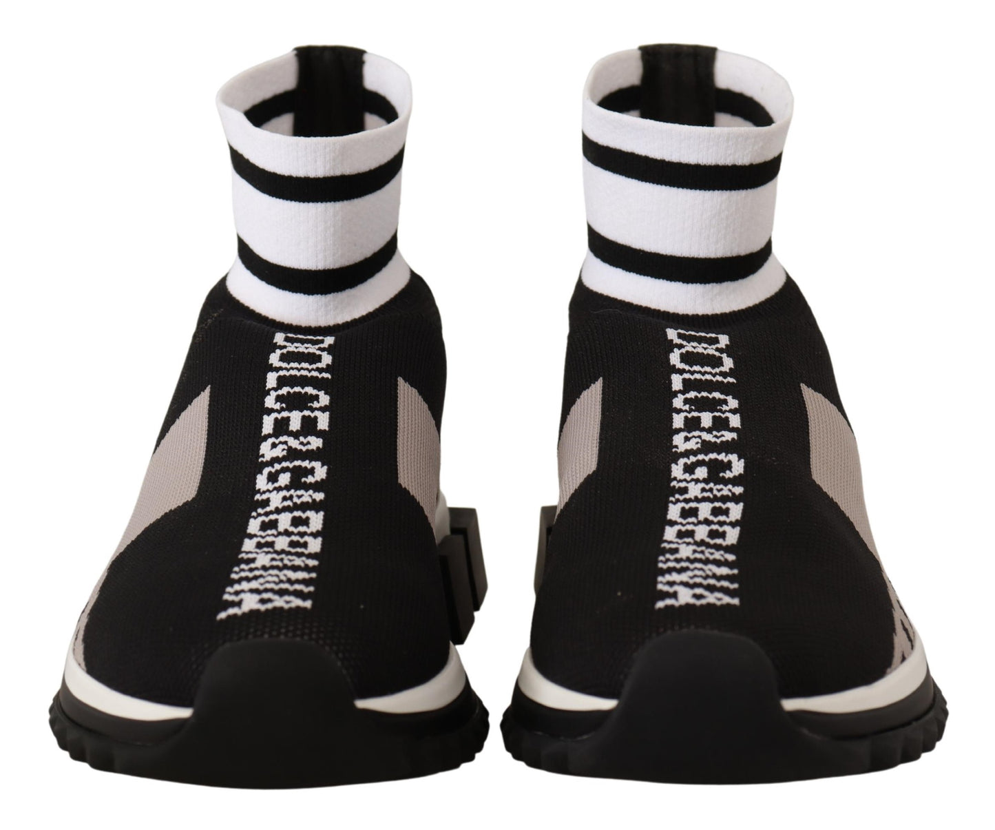 White Black Stretch Queen Sorrento Sneakers Shoes