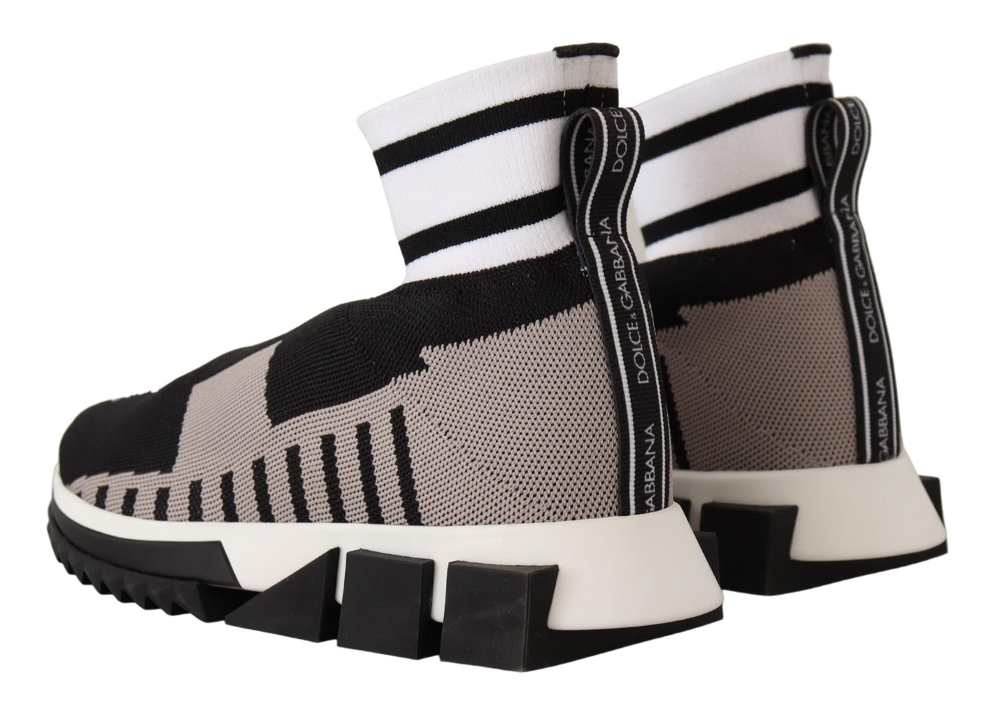 White Black Stretch Queen Sorrento Sneakers Shoes
