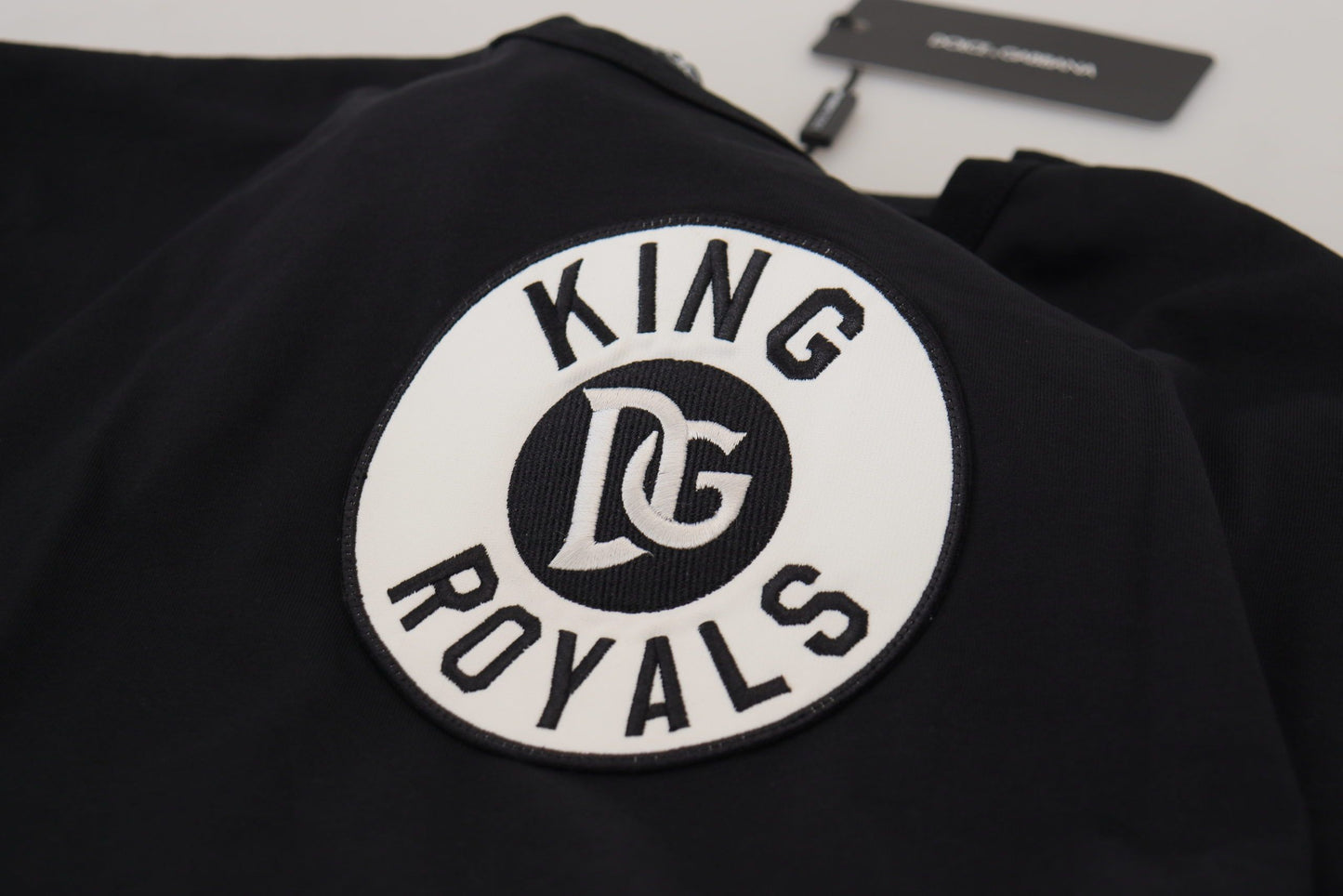 Black DG King Royals Logo Crewneck T-shirt