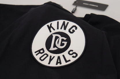 Black DG King Royals Logo Crewneck T-shirt