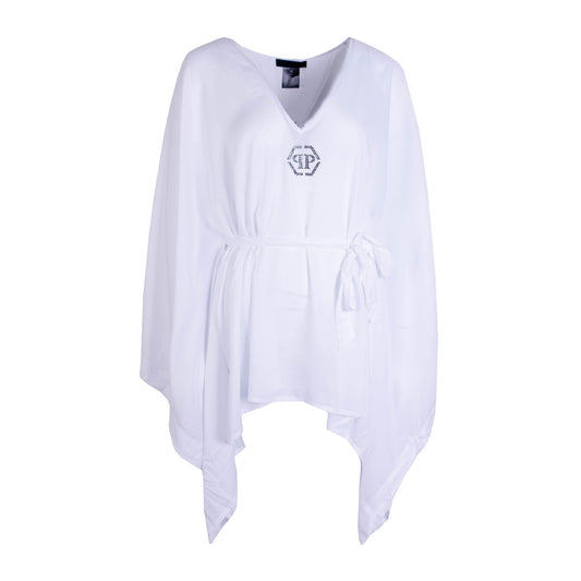 White Caftan with Black Crystal Logo