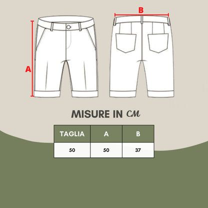 White Short Sweatpants with Pockets
