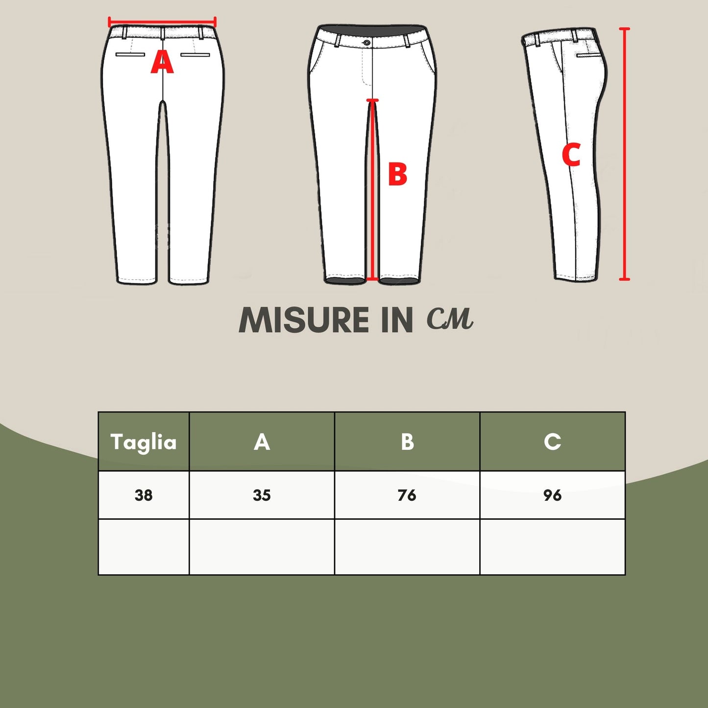 Beige Cotton Chino Trousers