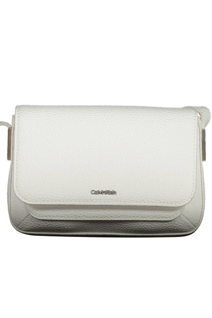 White Polyester Handbag