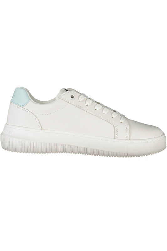 White Polyester Sneaker