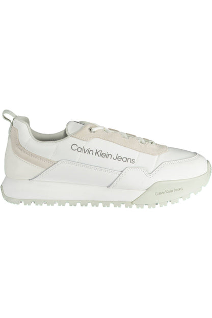 White Polyester Sneaker