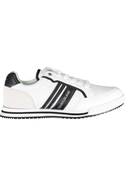 White Polyester Sneaker