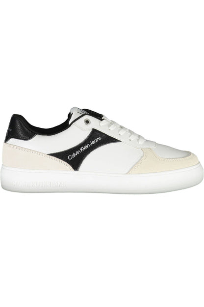 White Polyester Sneaker