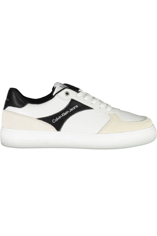 White Polyester Sneaker