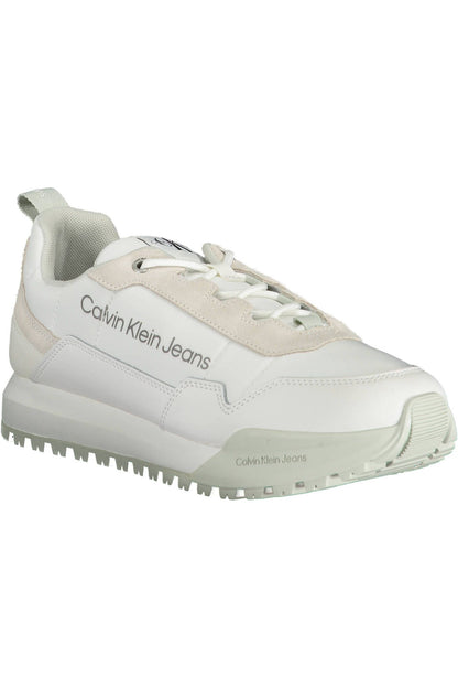 White Polyester Sneaker