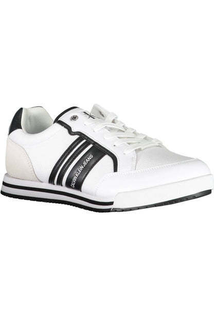 White Polyester Sneaker