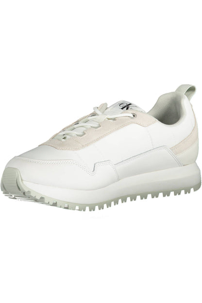 White Polyester Sneaker