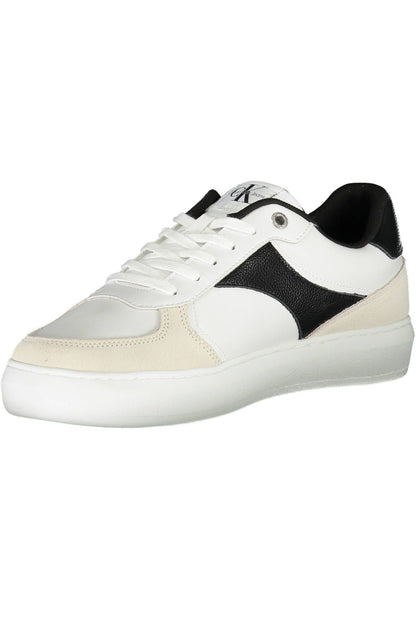 White Polyester Sneaker